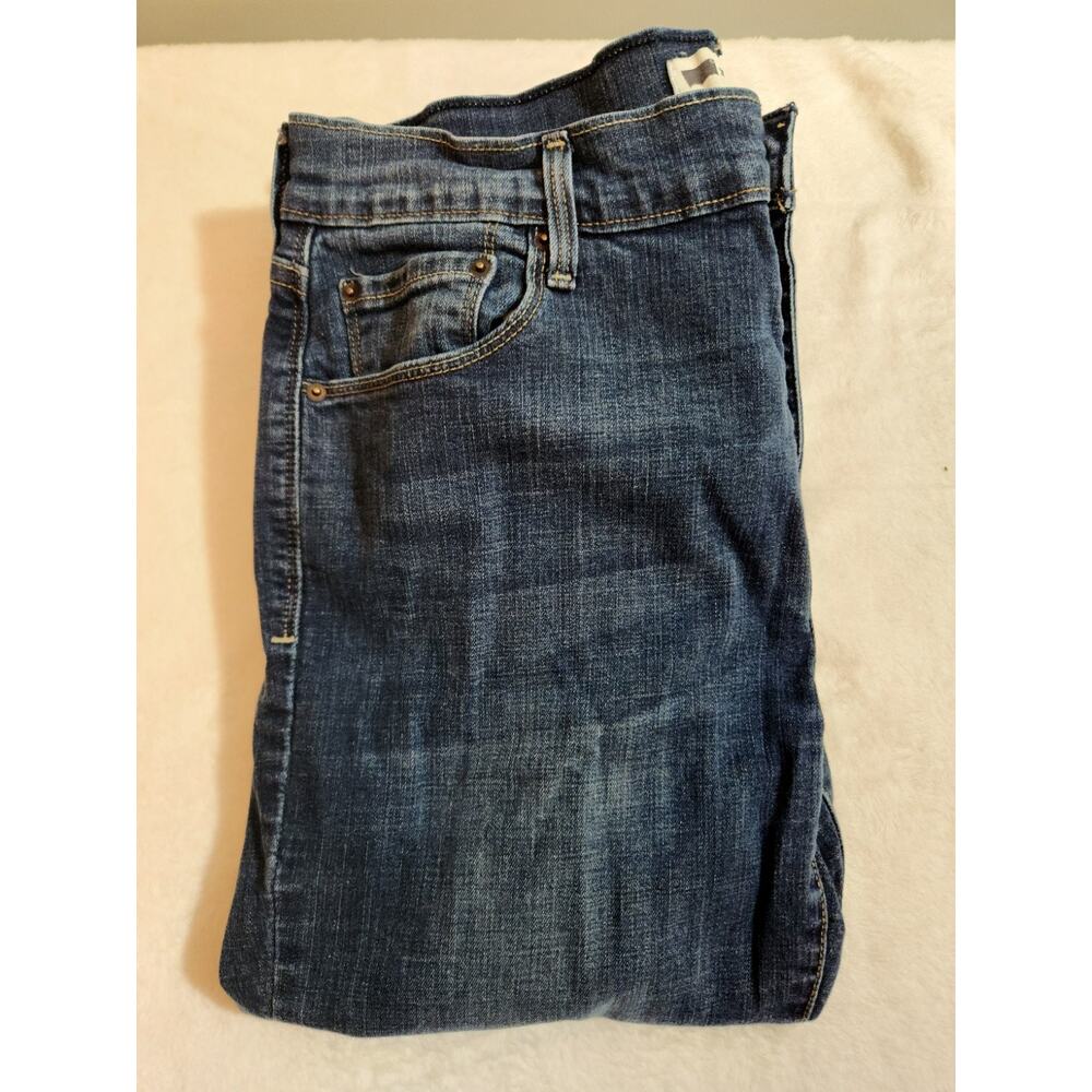 Levi's 505 Jeans Womens 12 31 X 30 Blue Straight Leg Whiskers Classic Y2k